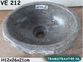Grijze waskom toilet VE212 (26x21 cm)