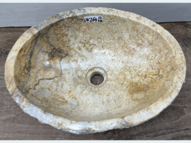 Lavabo natuursteen marmer meerkleurig UK264 (41x31cm)