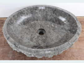 Grijs / wit pompbak riviersteen TG54 (50x40cm)