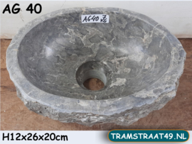 Toilet sink grey AG40 (26x20cm)