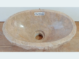 Pompbak toilet riviersteen beige CW132 (31x21cm)