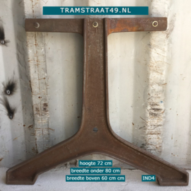 Industrieel tafel onderstel 72cm hoog - twee tafelpoten