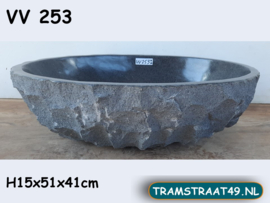 Pompbak riviersteen VV253 (51x41cm)