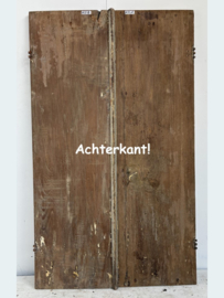 Dubbele antieke deur/raam teakhout  FL21 (H150cm)