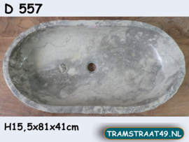 Waskom trog van marmer D557 (81x41cm)