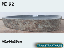 Vogeldrinkbak natuursteen  PE92 (44x39cm)