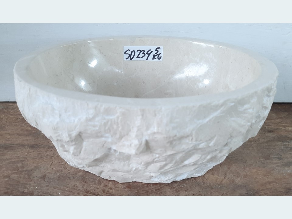 WC waskom riviersteen wit/beige SD234 (26x21cm)