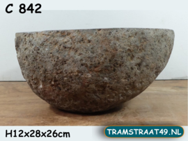 Stone sink toilet C842 (28x26cm)