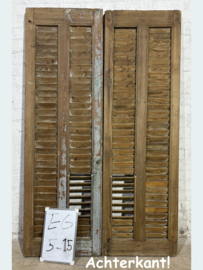 Vintage shutters EG5-15 (set van 2 shutters)