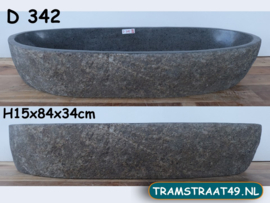 Trog pompbak riviersteen D342 (84x34cm)