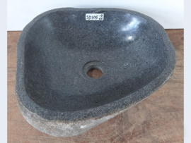 Lavabo laag uit riviersteen SD105 (35x34cm)