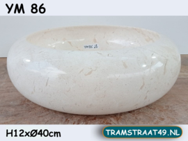 Ronde waskom marmer YM86 (Ø40cm)