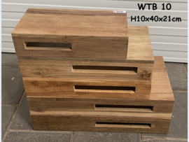 Fonteinplank met handdoek uitsparing | recycle teakhout | diverse afmetingen