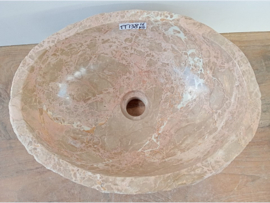 Wasbak riviersteen marmer TT138 (42x31cm)