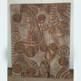 Wandpanelen houtsnijwerk hoog GV135 (H190 cm)