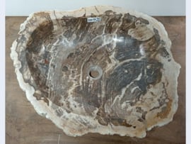 Versteend hout wasbak YM09 (65x50cm)