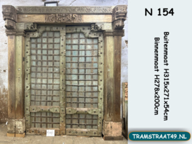 Grote oude poort teak hout N154