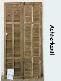 Hoge shutters antiek EG7-24 (set van 2 shutters)