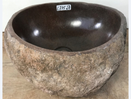 Riviersteen waskom L735 (33x32cm)