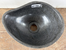 Lavabo toilet riviersteen KF270 (27x21cm)