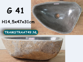 Natuursteen waskom G41 (47x31cm)