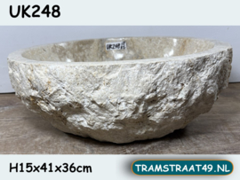 Meerkleurig  lavabo natuursteen UK248 (41x36cm)