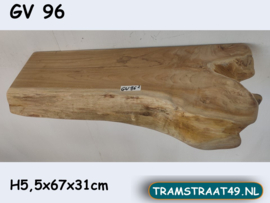 Teak wortel lavabo opzet plank GV96