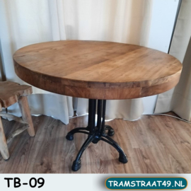 Rond tafelblad teakhout Diameter 80/100/120/140 en 160 cm