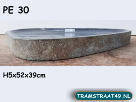 Vogelbad natuursteen groot PE30 (52x39cm)