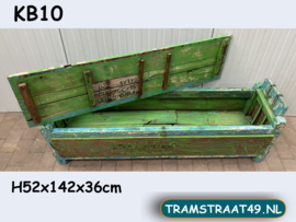 Antieke opbergkist / bedbank / voeteneind bed KB10