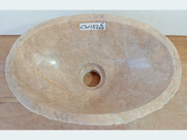 Pompbak toilet riviersteen beige CW132 (31x21cm)