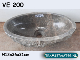 Ovale fontein wc grijs VE200 (36x21cm)