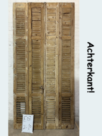 Franse louvre luiken hoog EG2-10 (set van 4 luiken)