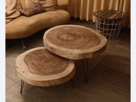 Tafelblad suar hout rond L (Ø  ±80cm)