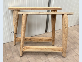 Tafelpoot teakhout 72 cm hoog per 2