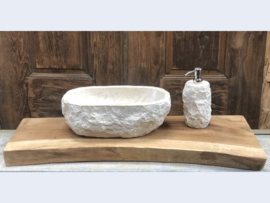 Wastafelblad suar natural 60 cm lang I diverse afmetingen
