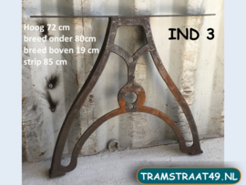 Industriële tafelpoten 72cm hoog - per 2 IND3