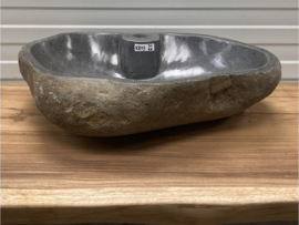 Natuursteen waskom met kraangat KR03 (59x40cm)