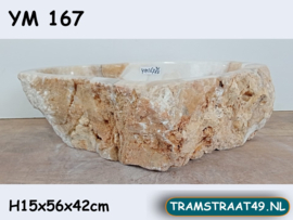 Natuursteen onyx wasbak YM167 (56x42cm)