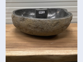 Riviersteen waskom met kraangat  KR09 (45x38cm)