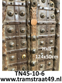 Kastdeur / meterkast deur van teakhout TN45-10-6