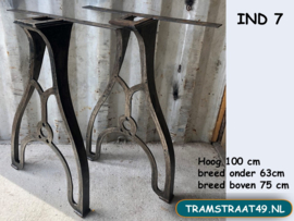 Hoge tafelpoten voor bartafel 100cm - per 2 IND7