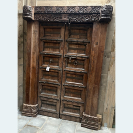Hoge antieke deur  teakhout TN132