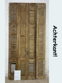 Antieke louvre luiken EG0-21 (set van 4 luiken)