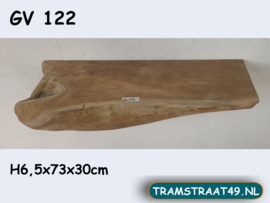 Teak wortel blad / wastafel plank GV122