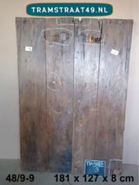Teakhout tafelblad van oude deur