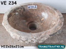 Toilet fontein natuursteen VE234 (26x21cm)
