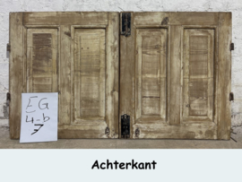Franse louvre luiken EG4B-7 (set van 2 luiken)