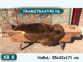 Houten bankje voor voeteneind bed KB8