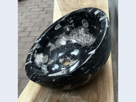 Wastafel van ammoniet fossiel AM19 (Ø42cm)